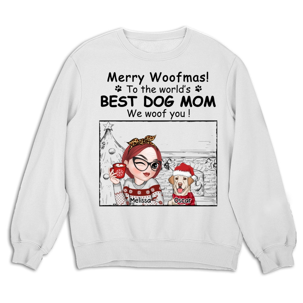 Top - Selling Personalized Christmas Sweatshirt for Dog Moms