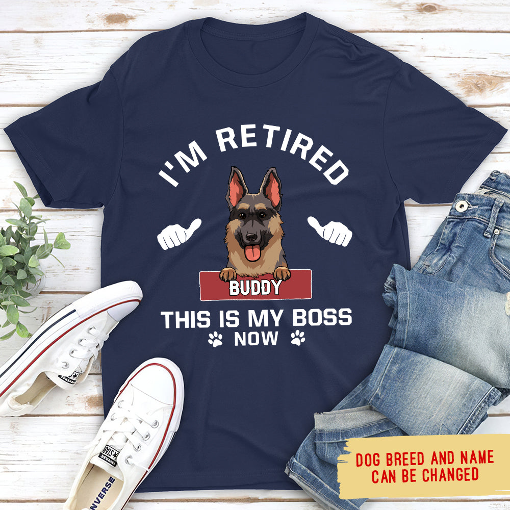 Personalized Custom Premium 'This Is My Boss' T-shirt - Ideal Gift for Pet Lovers