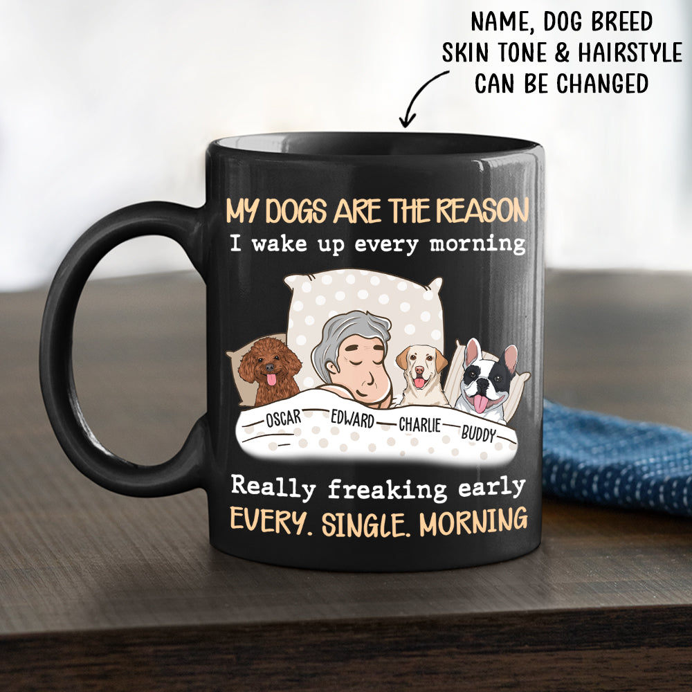 Personalized 'My Dog Is The Reason' Custom Coffee Mug - Ideal Gift for Pet Lovers