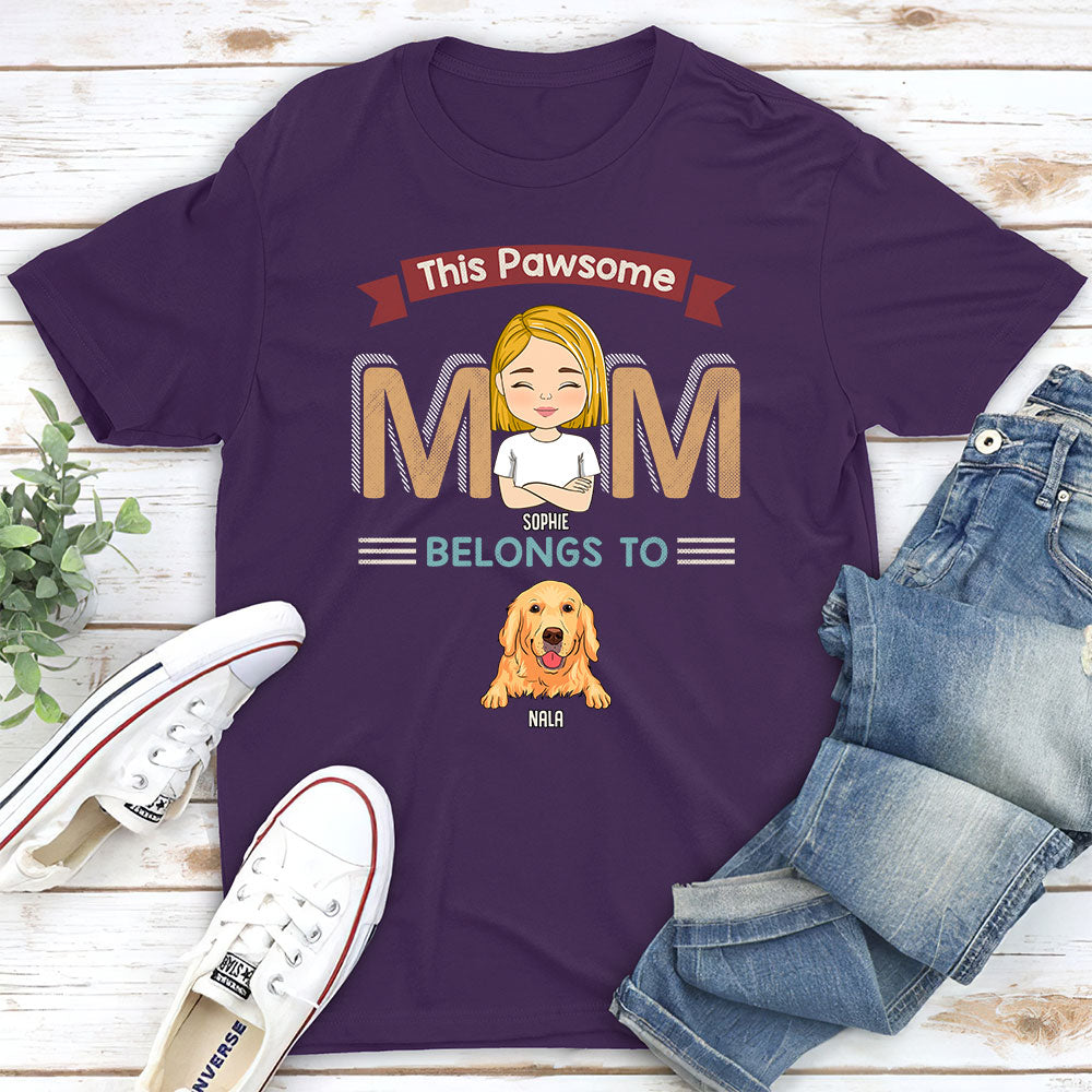 Pawsome Parents - Personalized Custom Unisex Pet Lover T-shirt