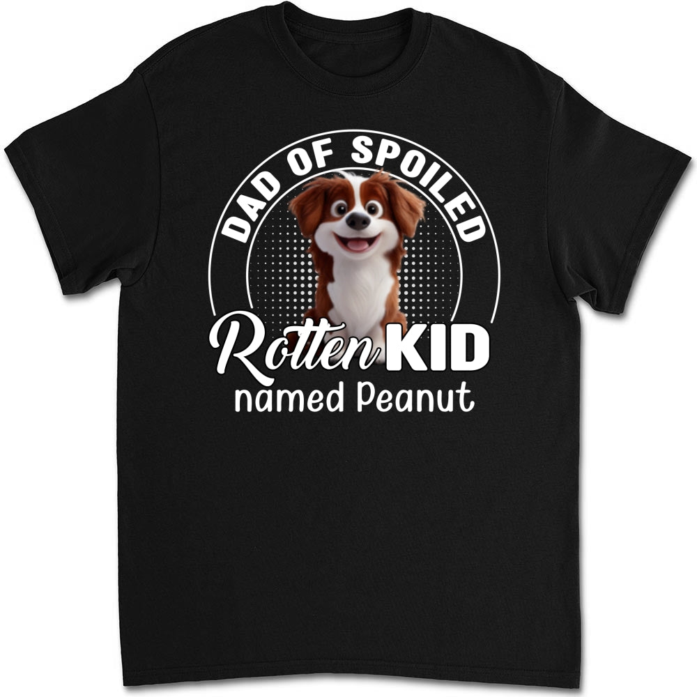 Spoiled Rotten Pet Chibi Cartoon Personalized Unisex T - shirt: Ideal Gift for Pet Lovers