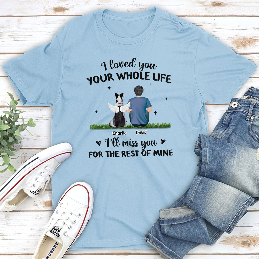 Personalized Custom Unisex Memorial T-shirt for Pet Lovers - The Rest Of Mine