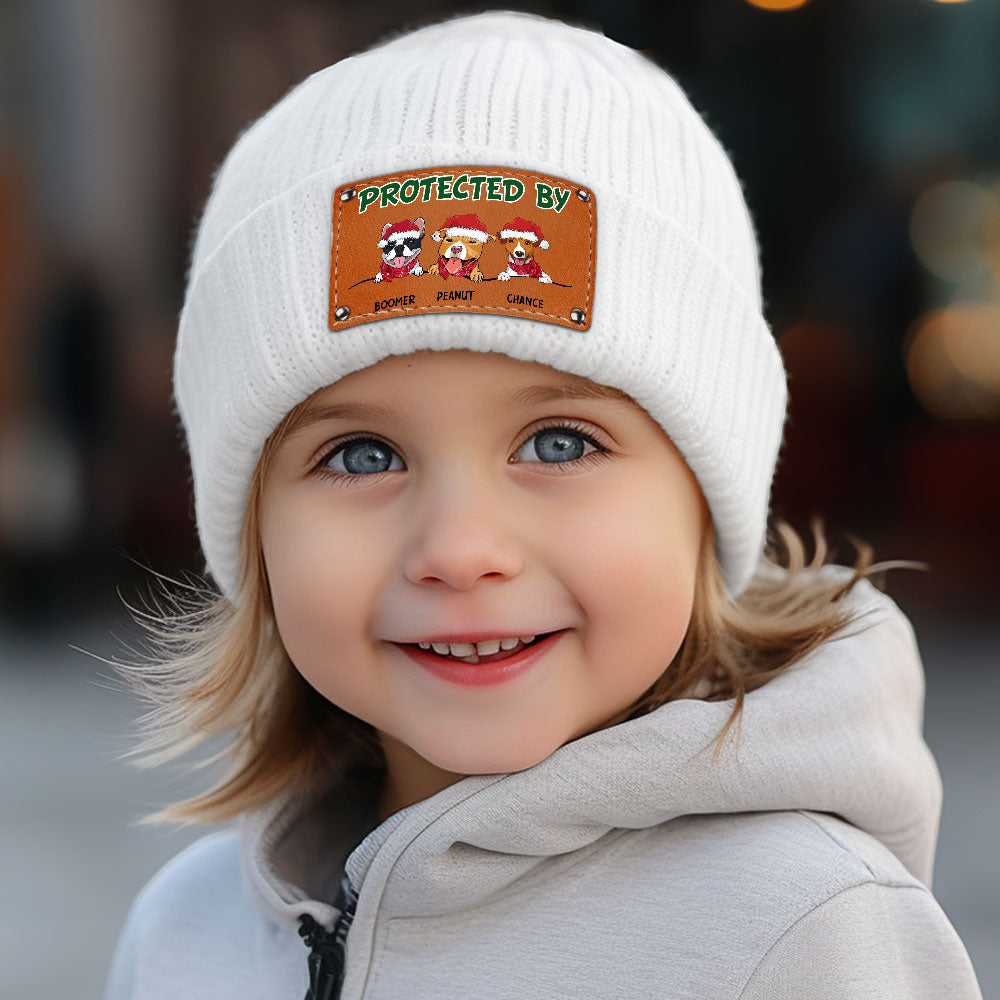 Personalized Dog-Protected Christmas Baby Beanie