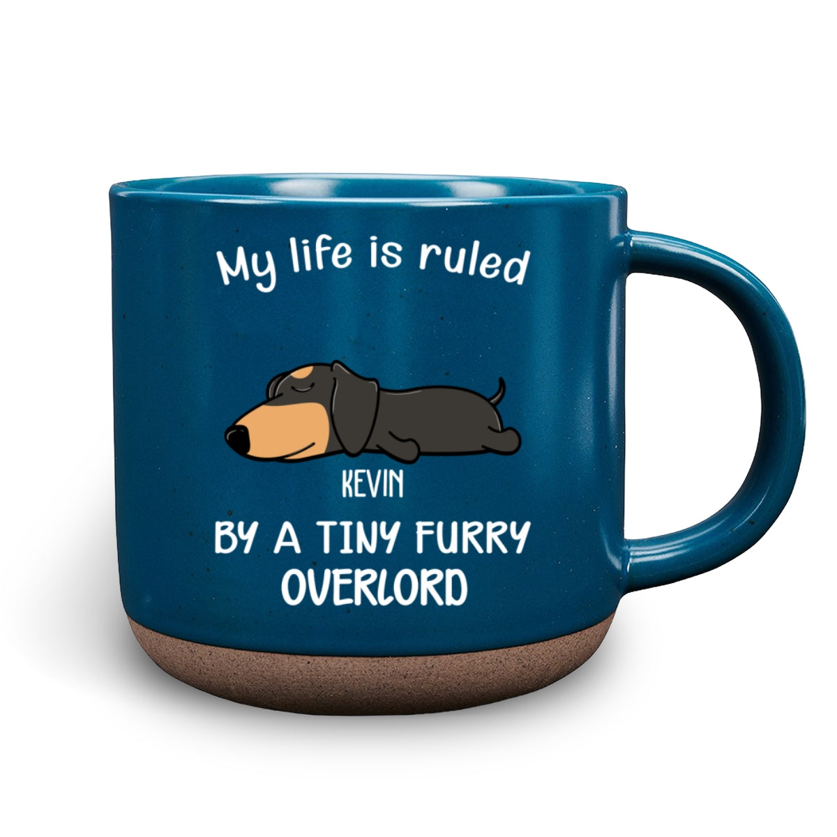 Personalized Ver Dog Ceramic Mug - Ruled By Tiny Furry Overlords