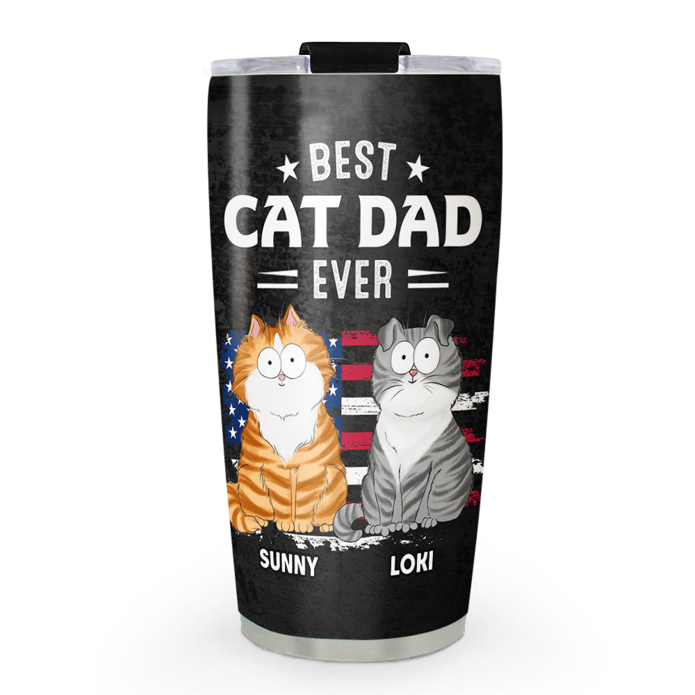 Top-Rated Personalized Custom Tumbler for Cat Dads