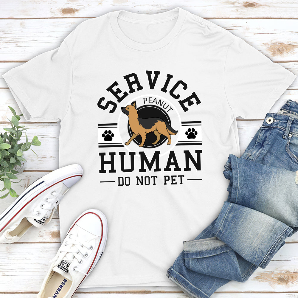 Personalized Service Human Logo Unisex T-shirt - Ideal Gift for Pet Lovers