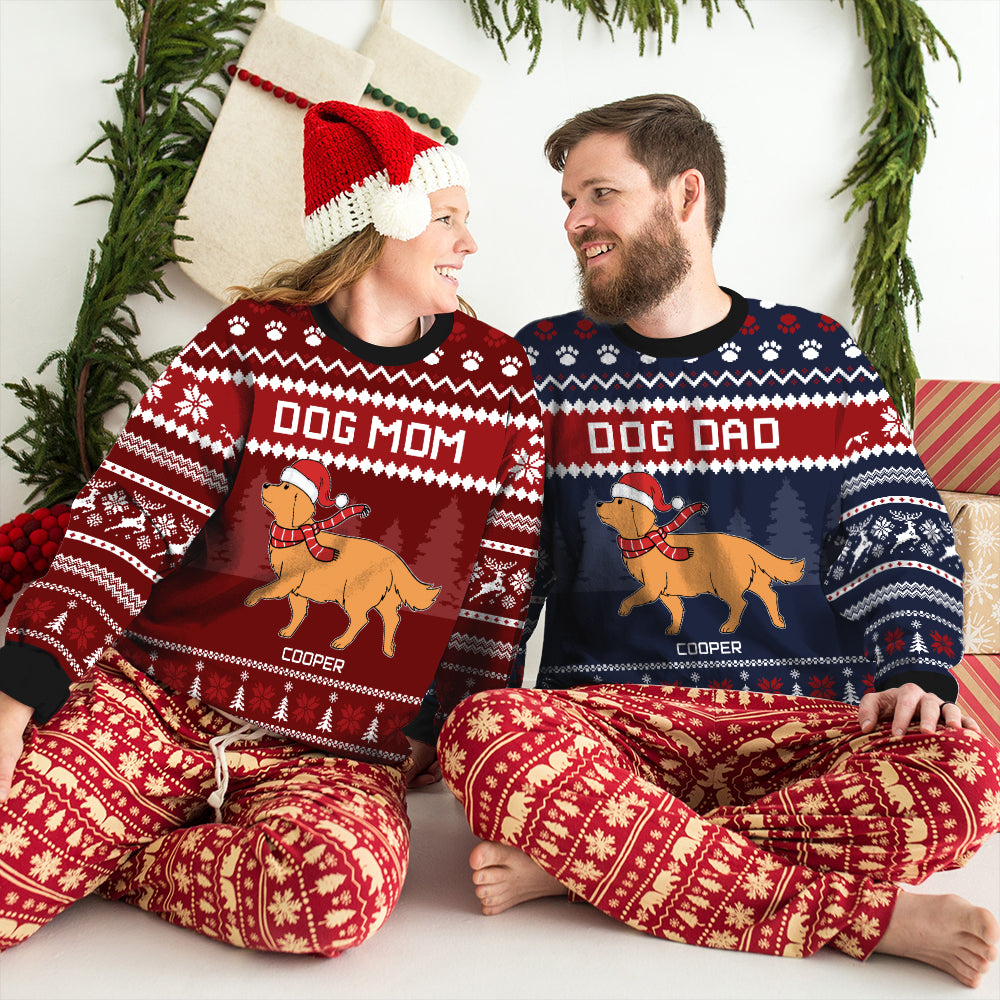 Personalized All-Over-Print Sweatshirt for Dog Moms and Dads