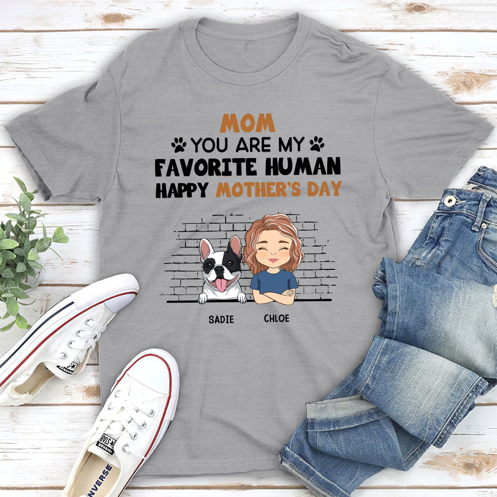 Personalized Custom Unisex 'Our Favorite Human' T-shirt - Ideal Gift for Pet Lovers