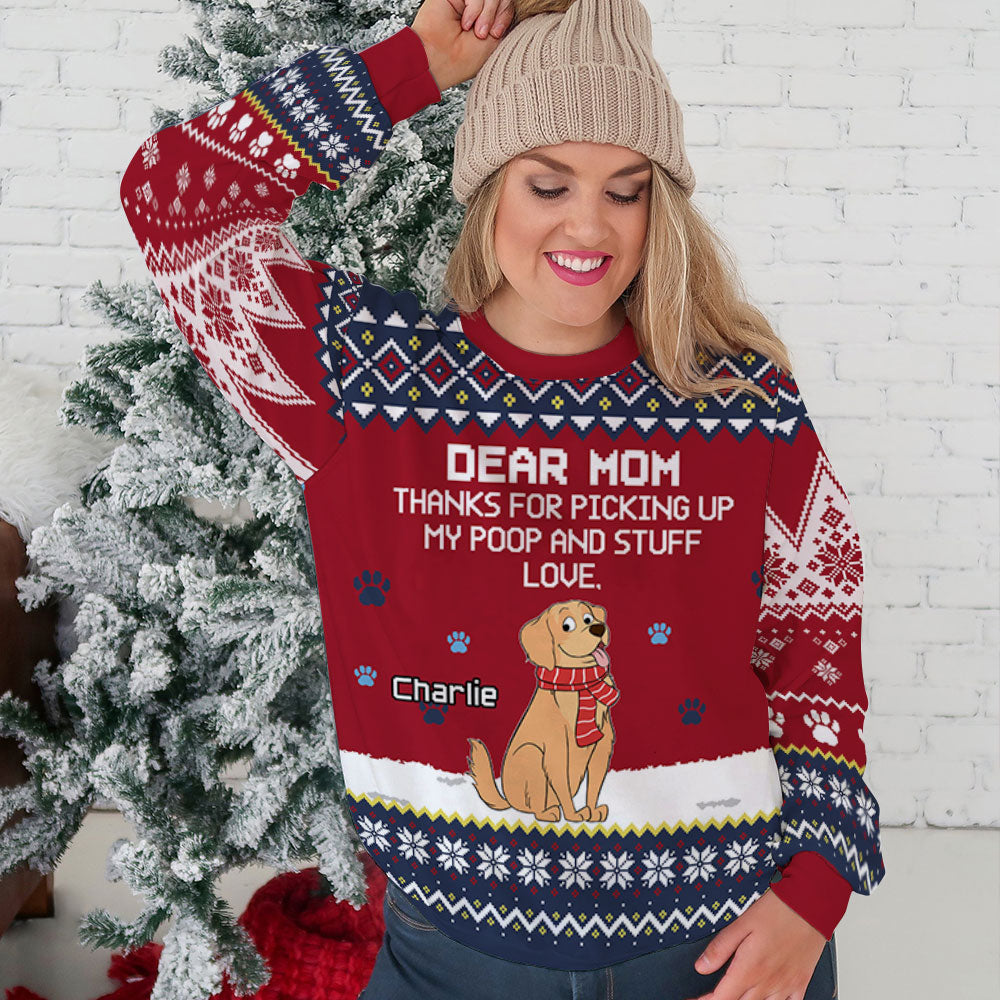 Personalized Custom All-Over-Print Funny Pet Lover's Sweatshirt