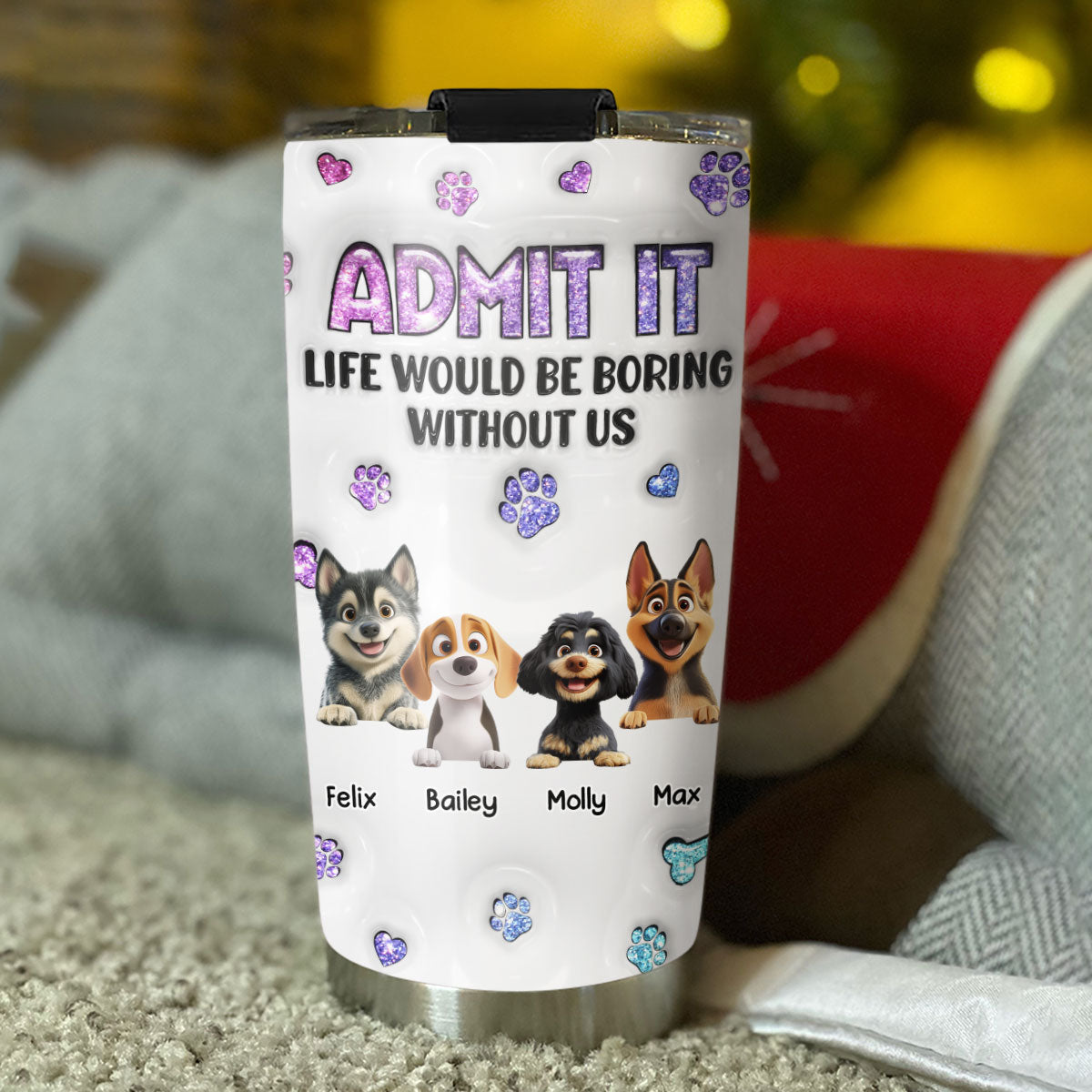 Personalized 3D Inflated Effect Custom Tumbler: Beat Boredom with Style