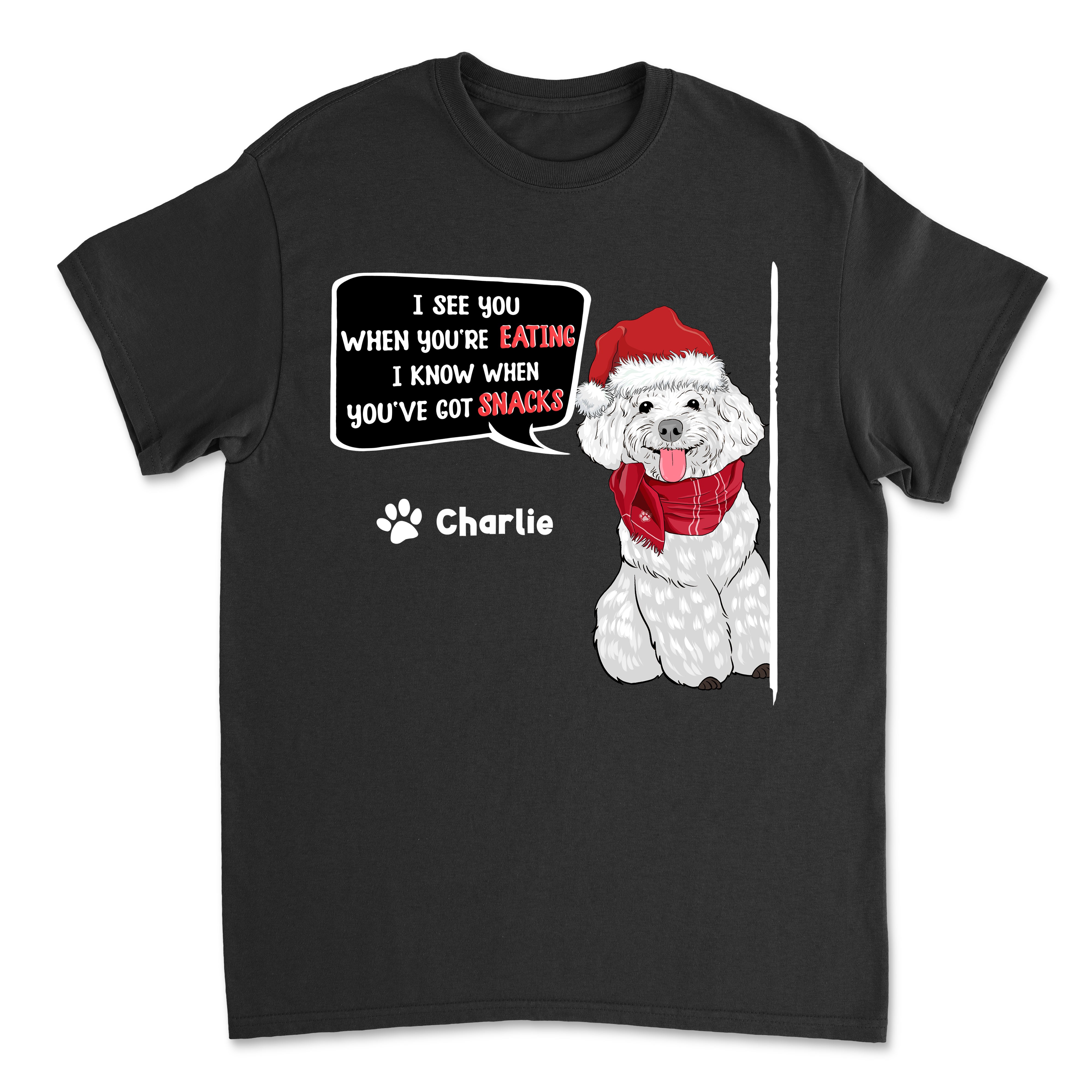 Personalized 'I See You' Unisex T - shirt: Ideal Gift for Pet Lovers