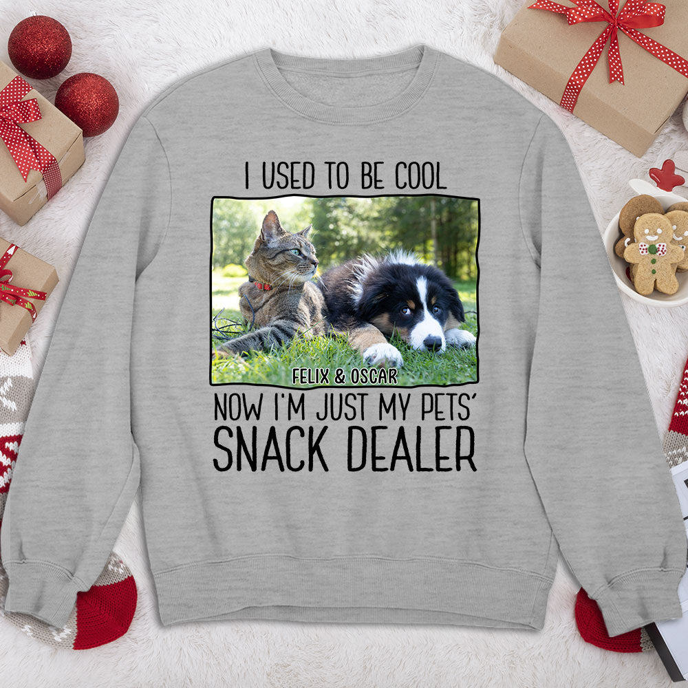 Personalized Custom Pet Snack Dealer Photo Sweatshirt - Ideal Gift for Pet Lovers