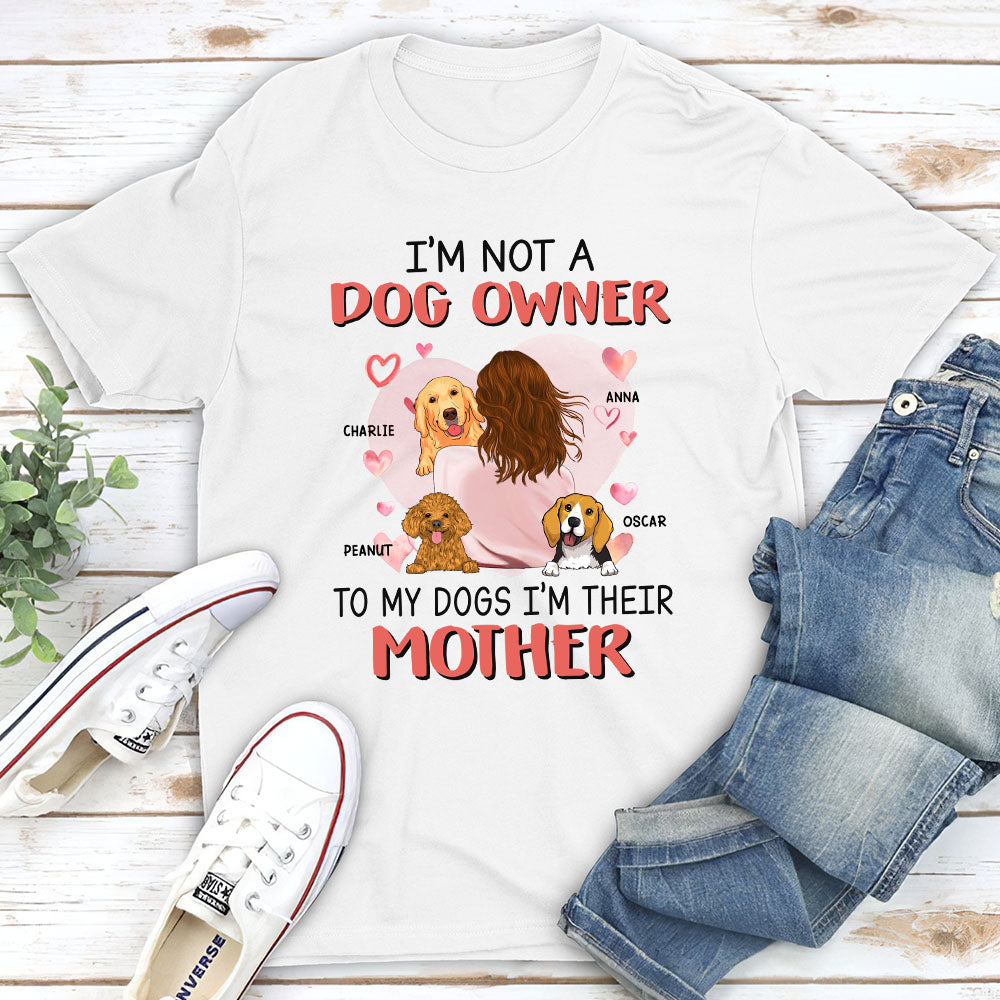 Personalized Unisex 'Not A Dog Owner' T-shirt - Ideal Gift for Pet Lovers
