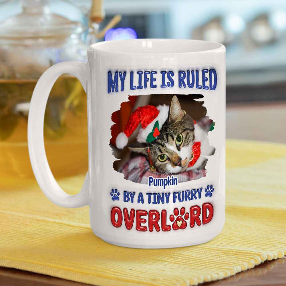 Personalized 3D Inflated Effect Mug with Cute Furry Overlords Photo