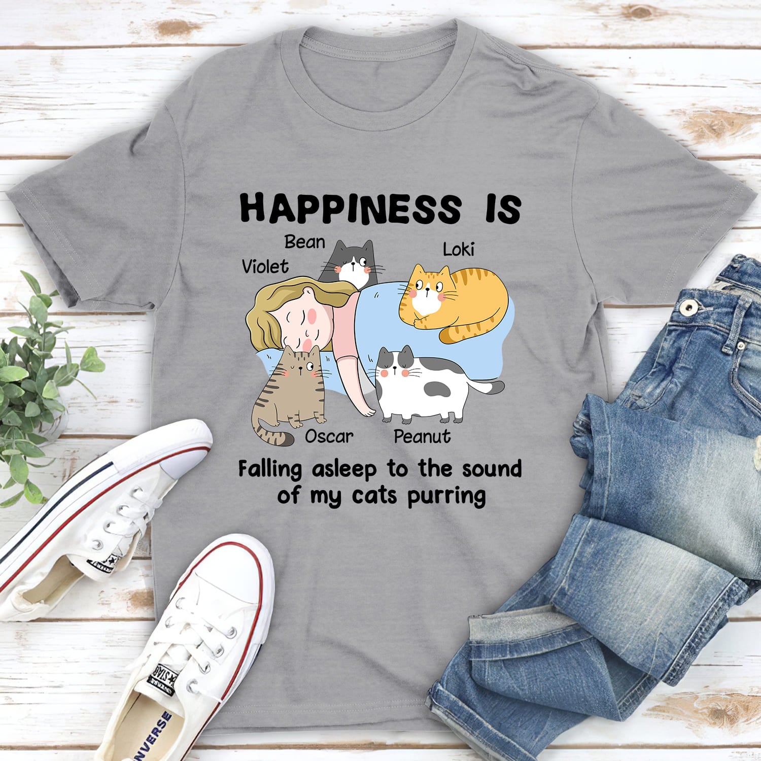 Personalized My Cats Sleep Unisex T-shirt - Ideal Gift for Pet Lovers