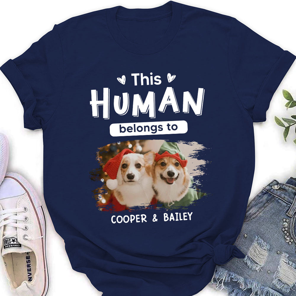 Personalized Christmas Women's T-shirt for Pet Lovers