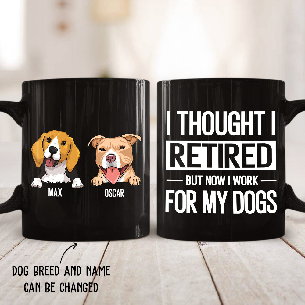 Customizable Personalized Coffee Mug - Ideal Gift for Dog Lovers