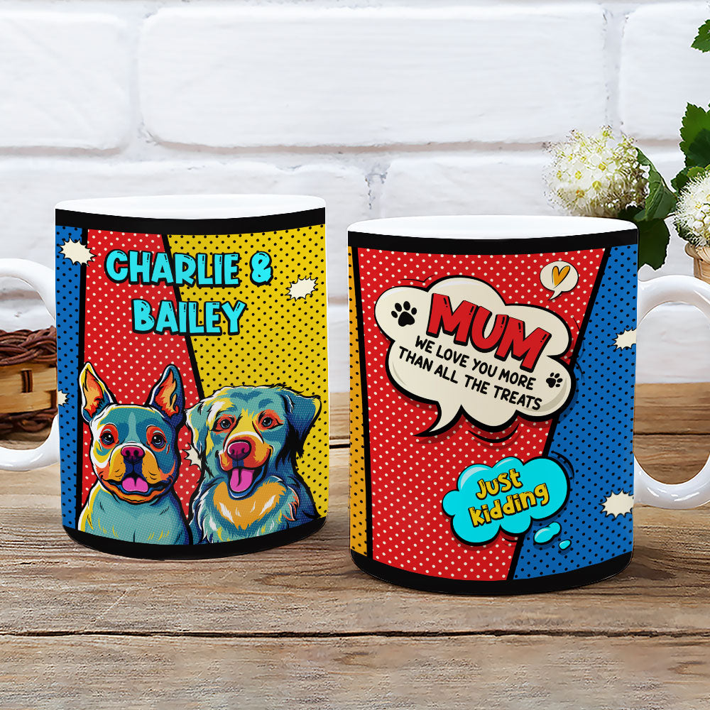Personalized 'I Love You More Than All The Treats' Coffee Mug for Pet Lovers