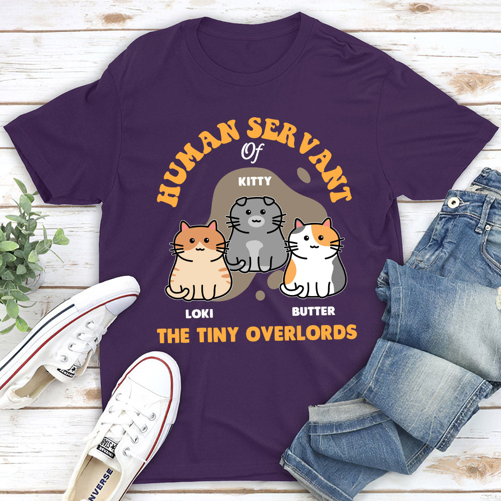 Personalized Custom Unisex 'Servant Of Cute Overlords' T-shirt for Pet Lovers