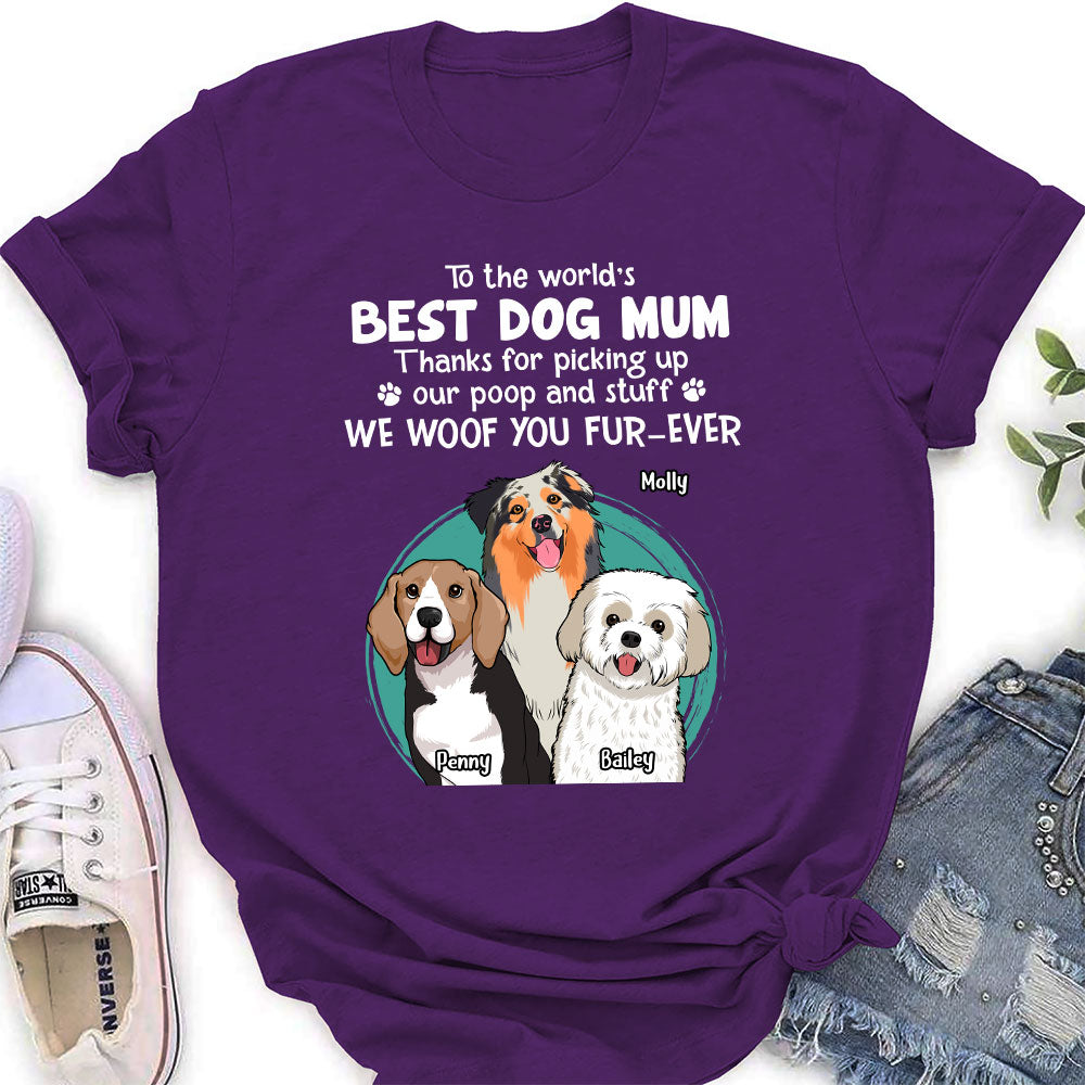 Personalized Thank You Dog Mom and Dad Women's T-shirt - Ideal Gift for Pet Lovers