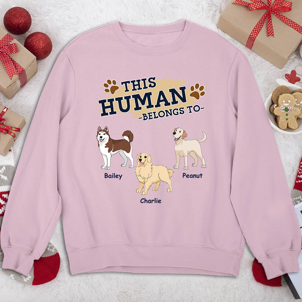This Human - Exquisite Personalized Custom Sweatshirt for Pet Lovers