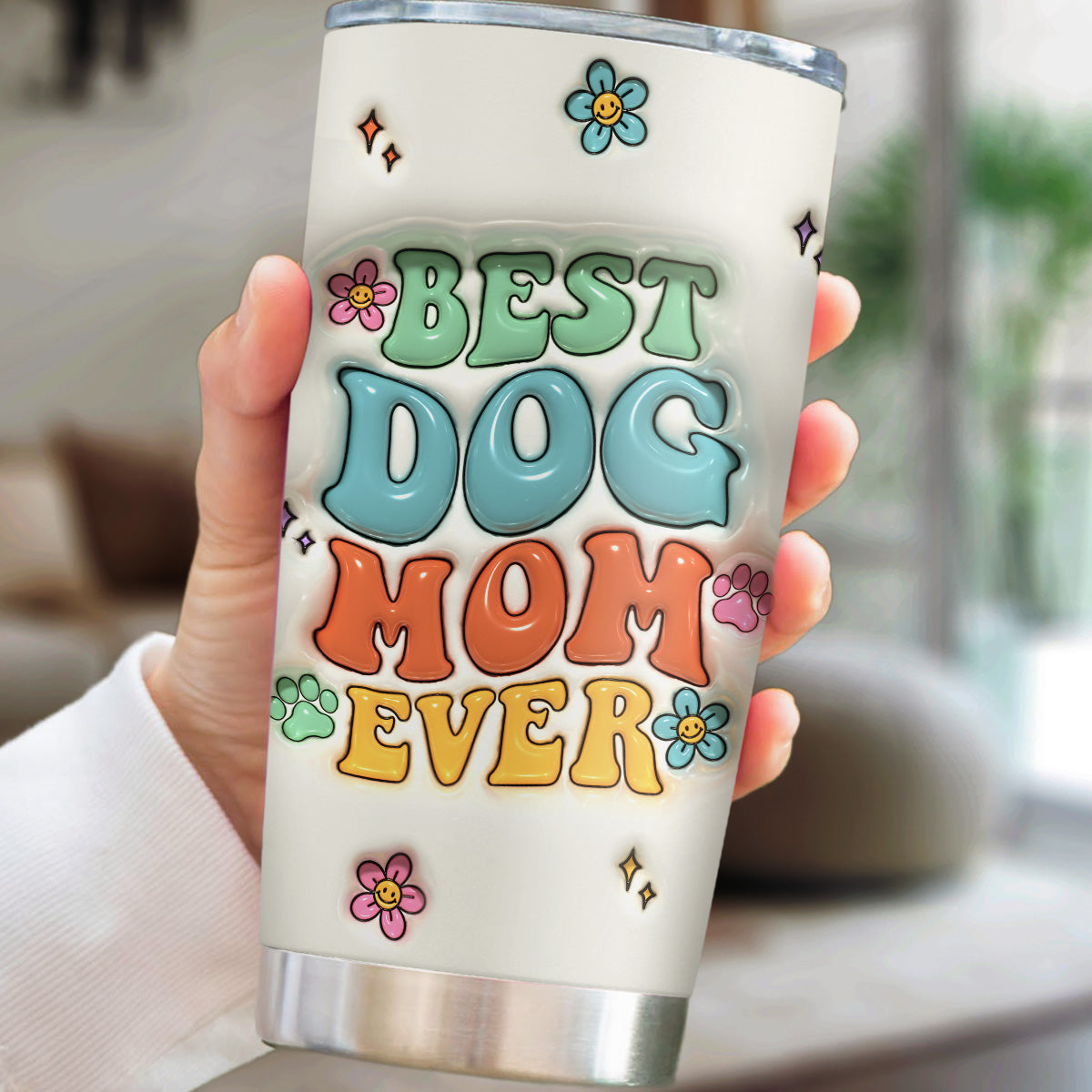 Customizable 3D Inflated Effect Tumbler - A Must - Have for Proud Dog Moms