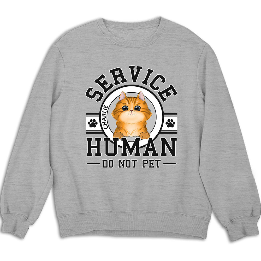 Customizable Personalized Pet Service Human Logo Sweatshirt - Ideal Gift for Pet Lovers