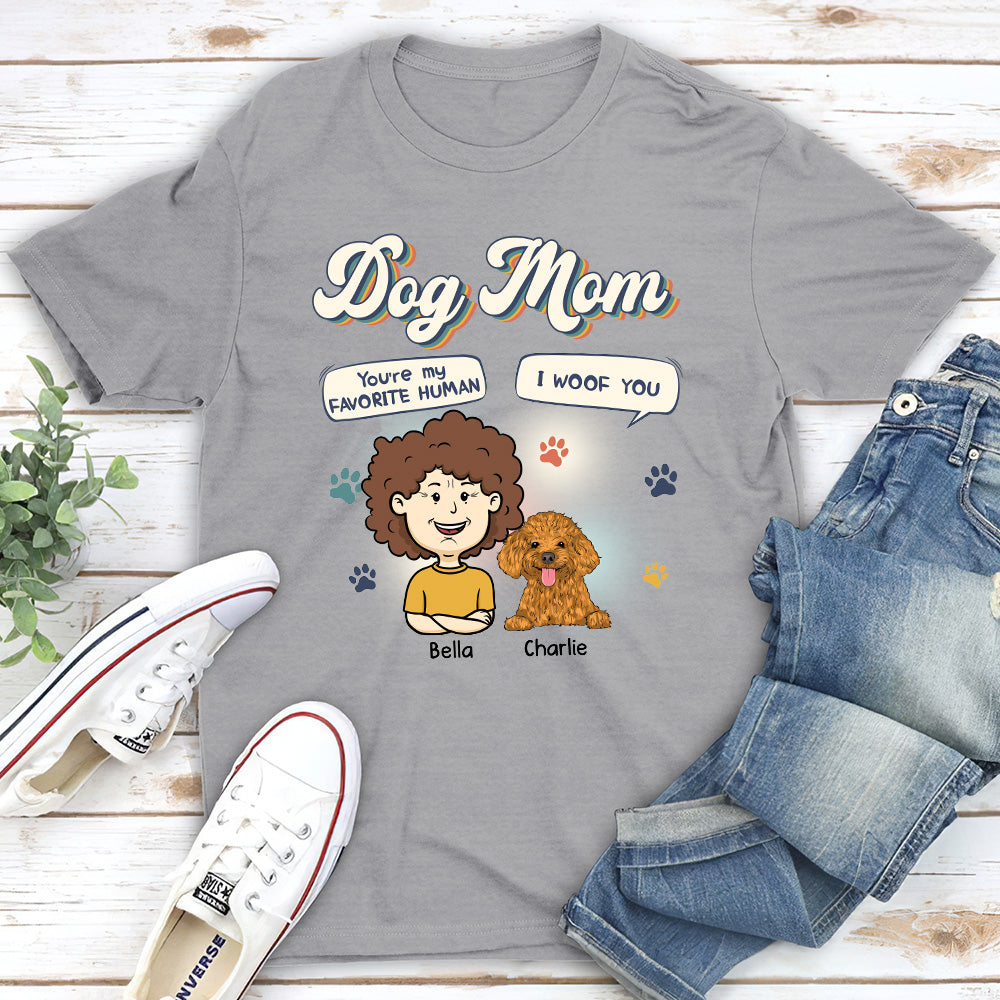 Woof! You're a Pet Lover's Favorite - Personalized Custom Unisex Pet Lover T-shirt