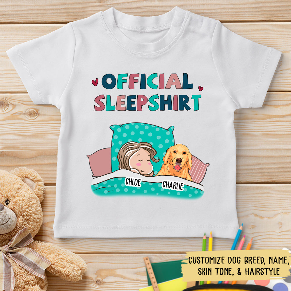 Personalized Dog Lover Youth Sleepshirt - Customizable T-shirt
