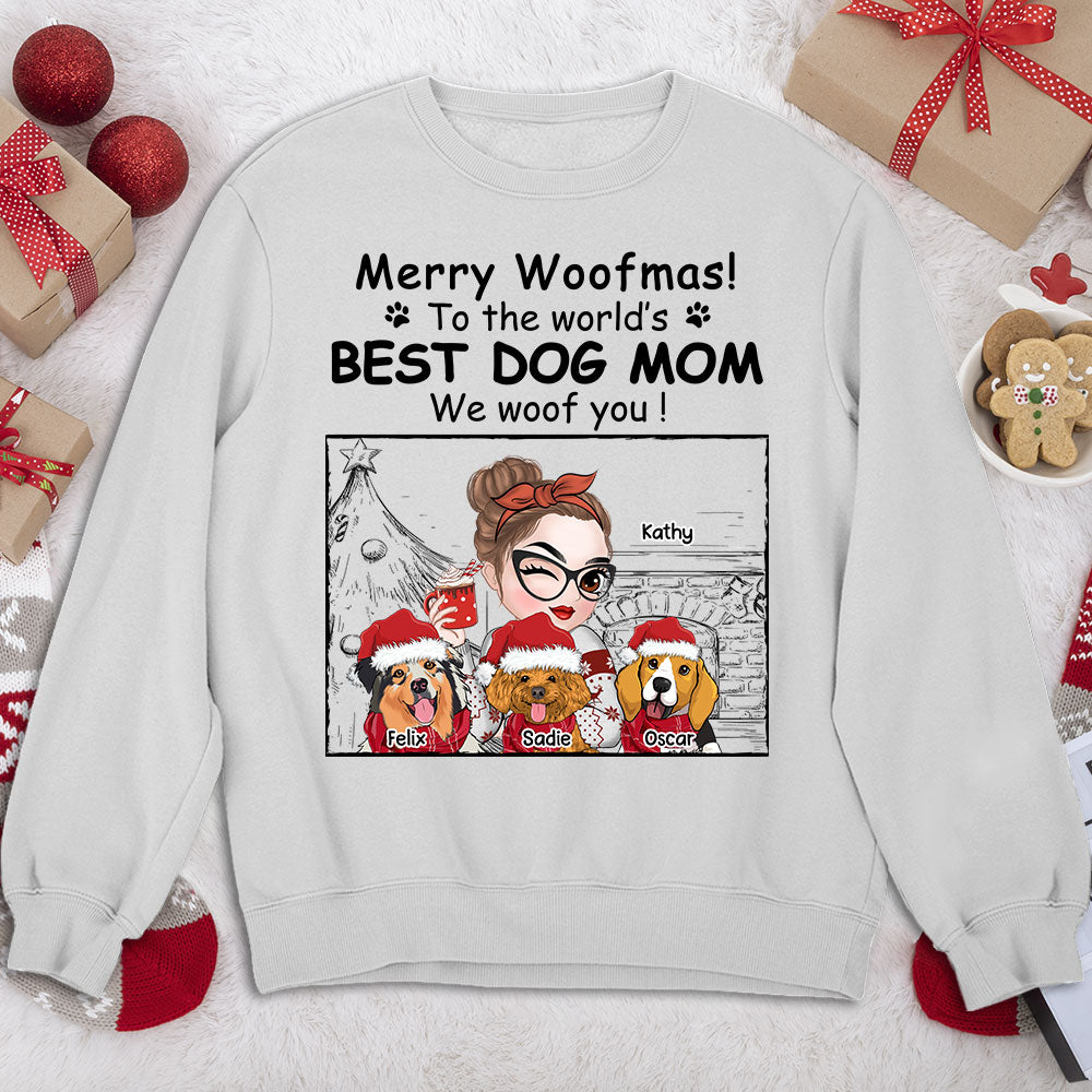 Top - Selling Personalized Christmas Sweatshirt for Dog Moms