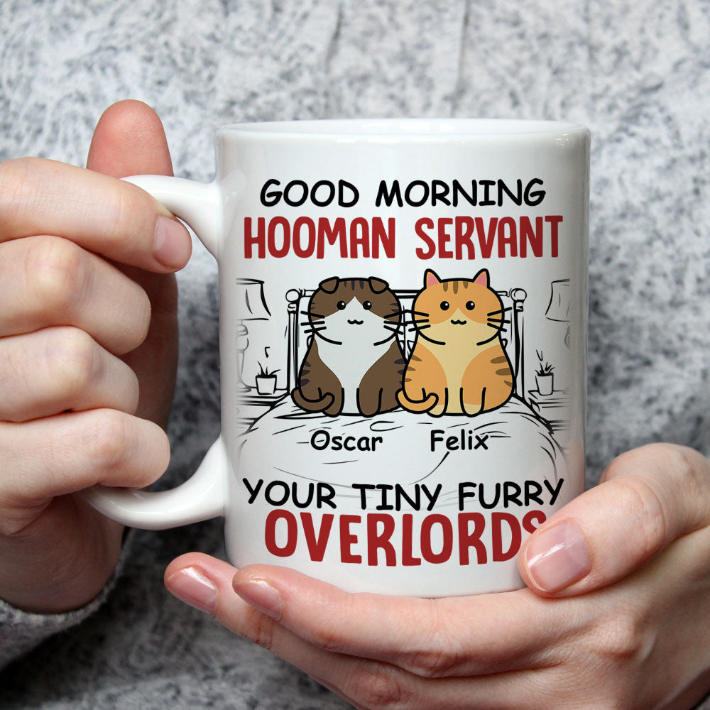 Personalized Morning Hooman Servant Coffee Mug - Ideal Gift for Pet Lovers