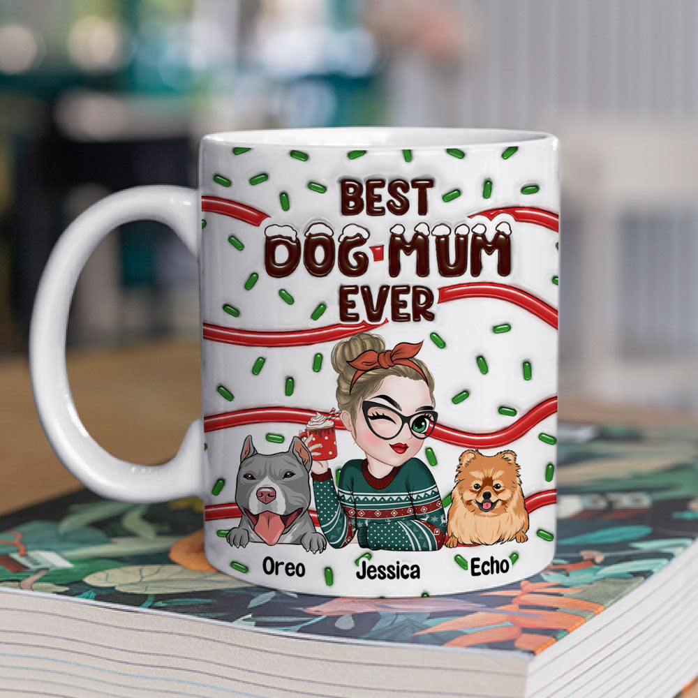 Top - Rated Personalized 3D Inflated Effect Mug for Dog Moms and Dads