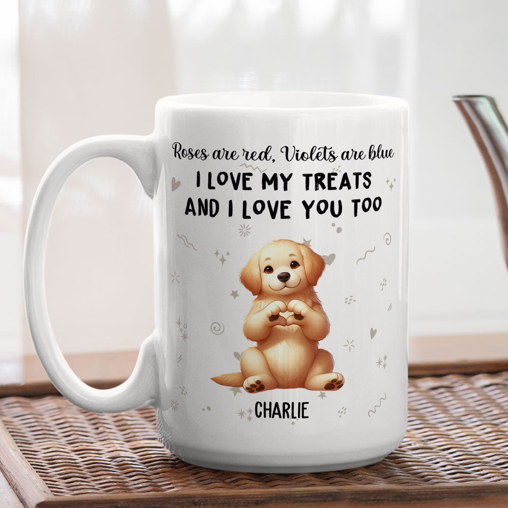 Love Treats Personalized Custom Coffee Mug - Ideal Gift for Pet Lovers