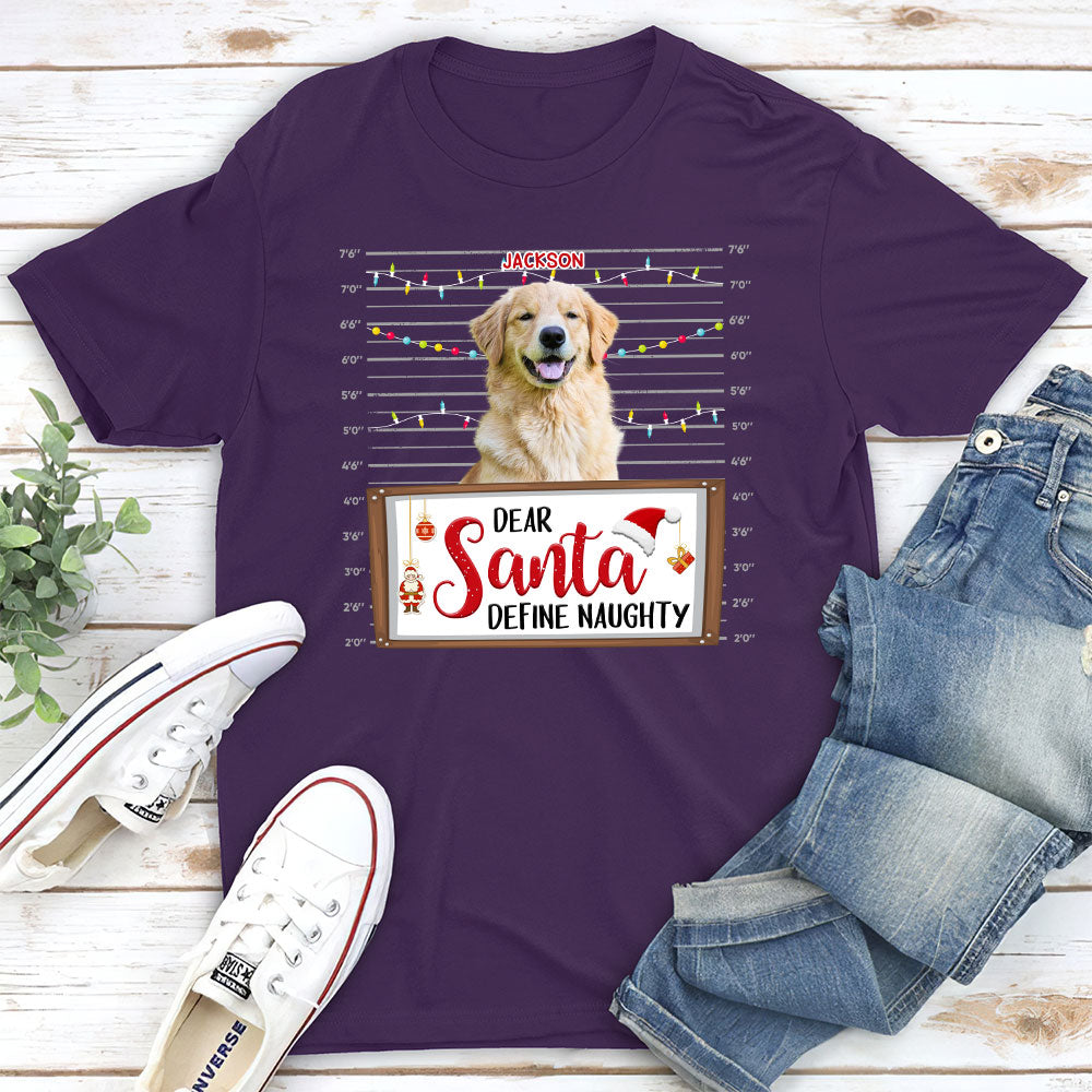 Define Naughty - Customizable Unisex Personalized Pet Lover T-shirt