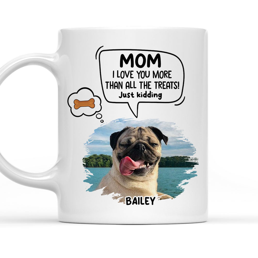 Personalized Pet Just Kidding Photo Custom Coffee Mug - Ideal Gift for Pet Lovers