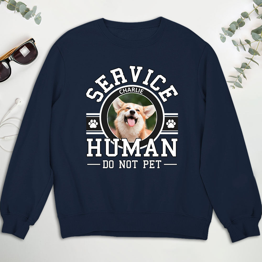 Customizable Personalized Pet Service Human Logo Sweatshirt - Ideal Gift for Pet Lovers