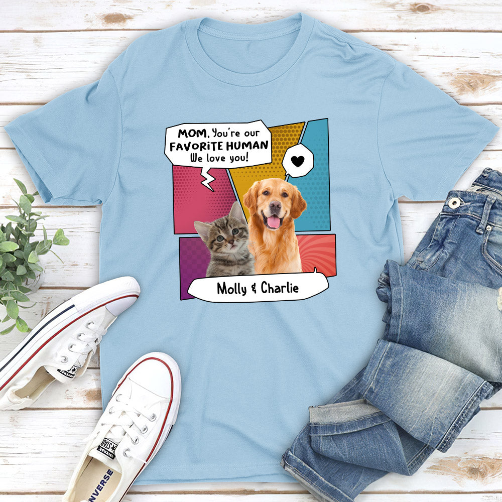 Personalized Pop Art Custom Unisex T-shirt for Pet Lovers