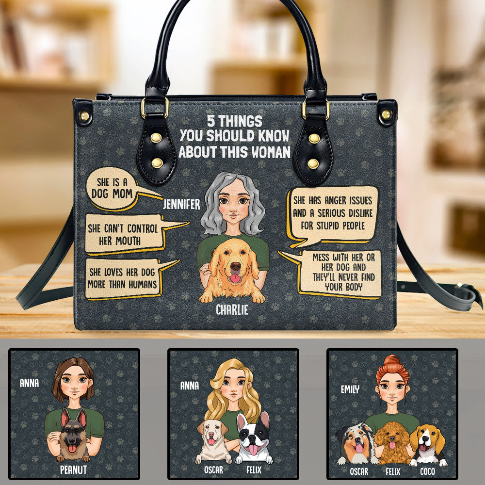 Personalized Custom Leather Bag for Dog Moms: Show Your Love!