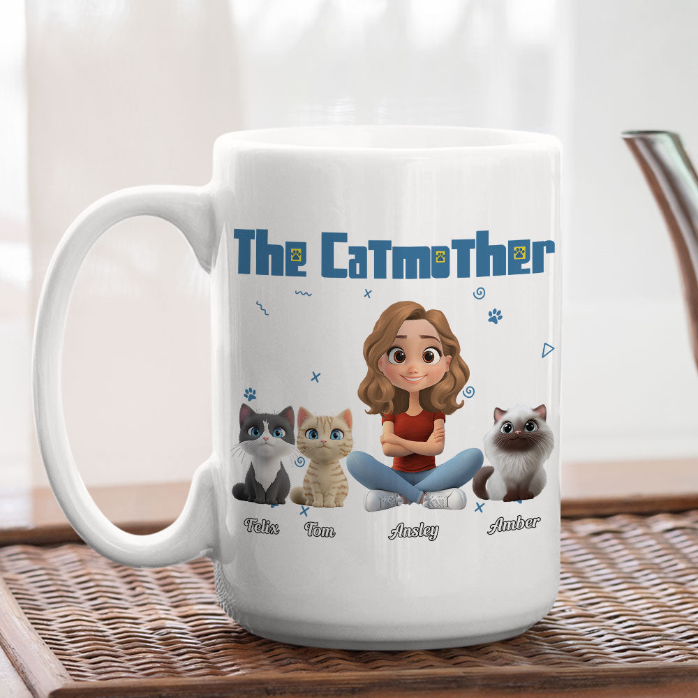 Personalized Custom 'I Am The Catmother' Coffee Mug - A Unique Gift Idea