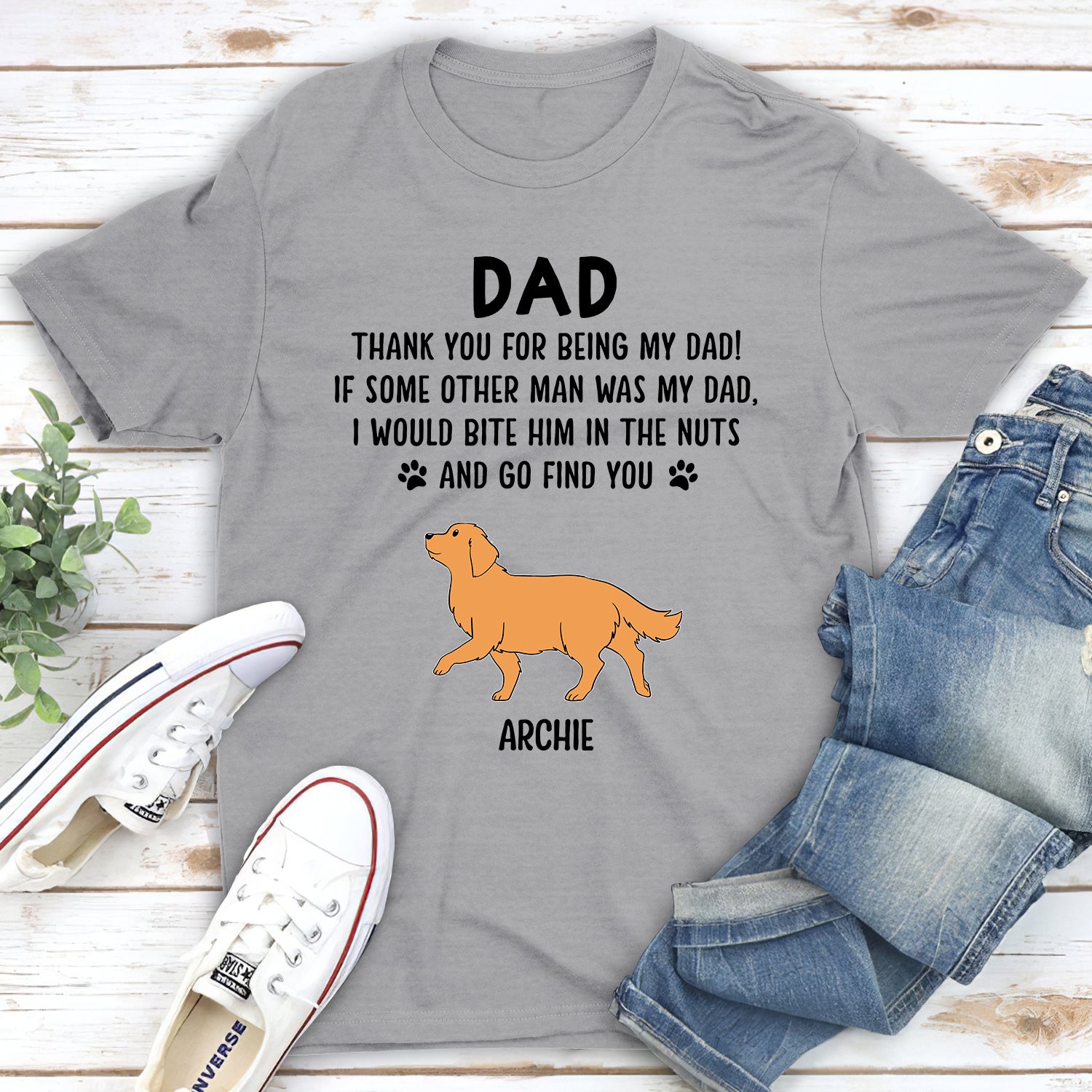 Thank You For - Customizable Unisex Personalized T-shirt for Pet Lovers