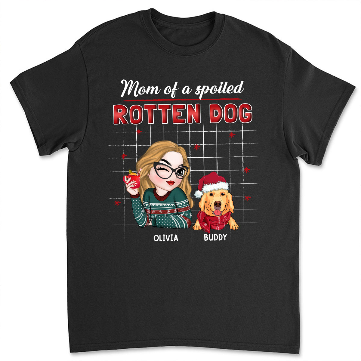 Best Dog Mom and Dad - Customizable Unisex Personalized T-Shirt for Pet Lovers
