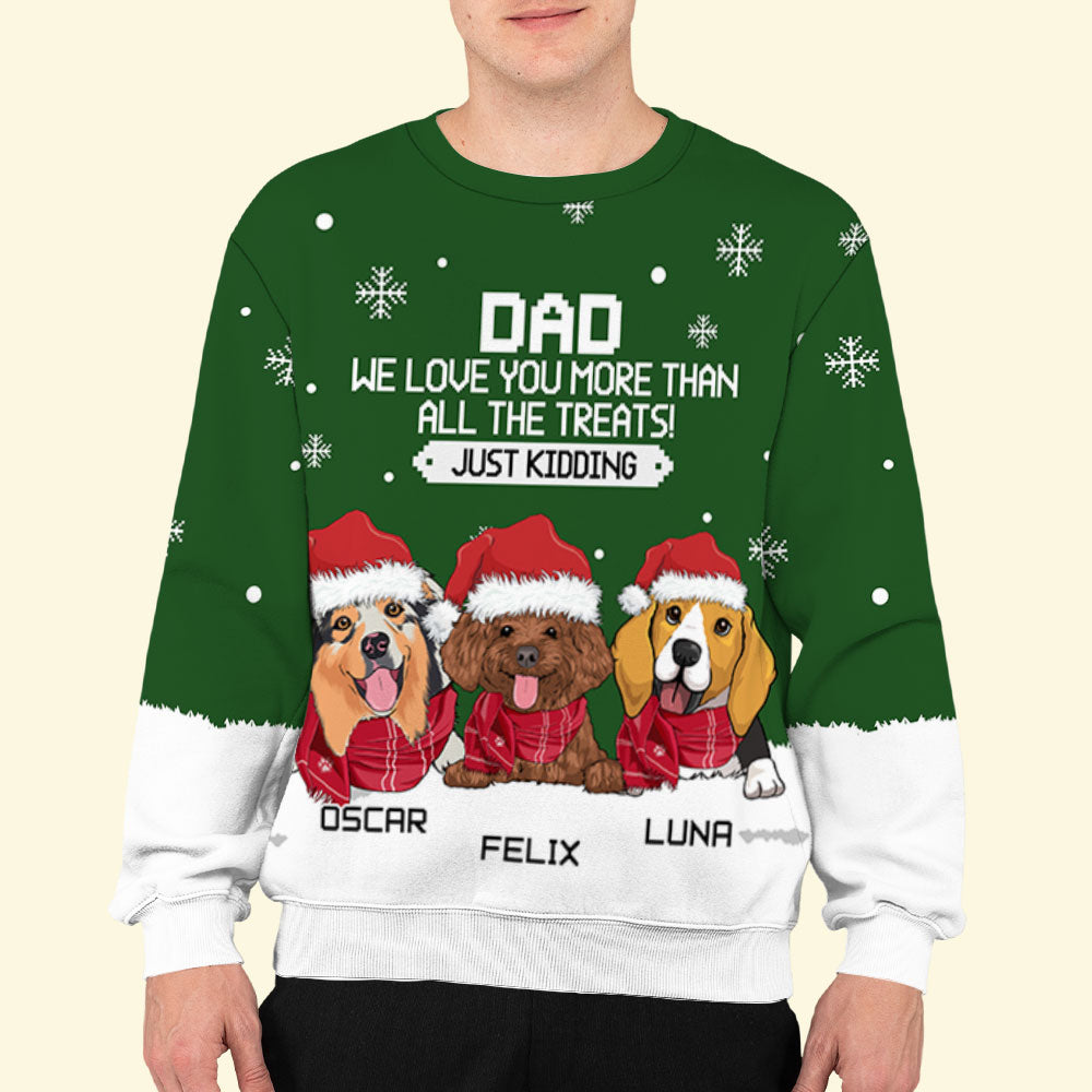 Unique Personalized All-Over-Print Sweatshirt for Pet Lovers