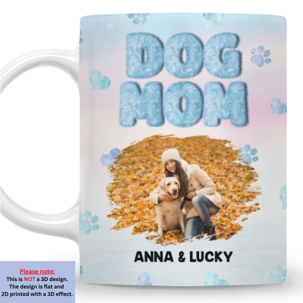 Personalized 3D Inflated Effect Ceramic Mug for Dog Moms with Custom Photos