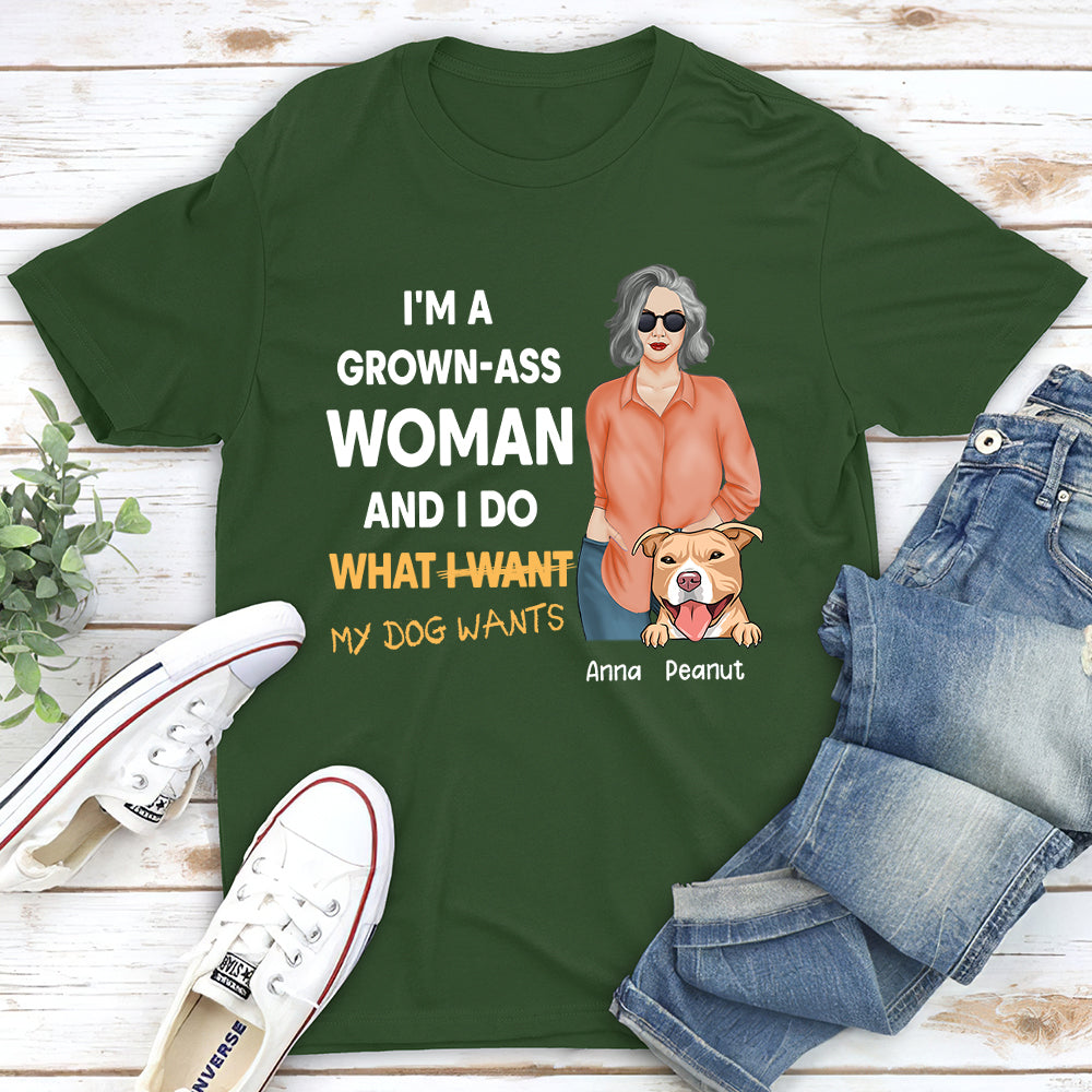 What My Dog Wants - Customizable Unisex Personalized T - shirt for Pet Lovers