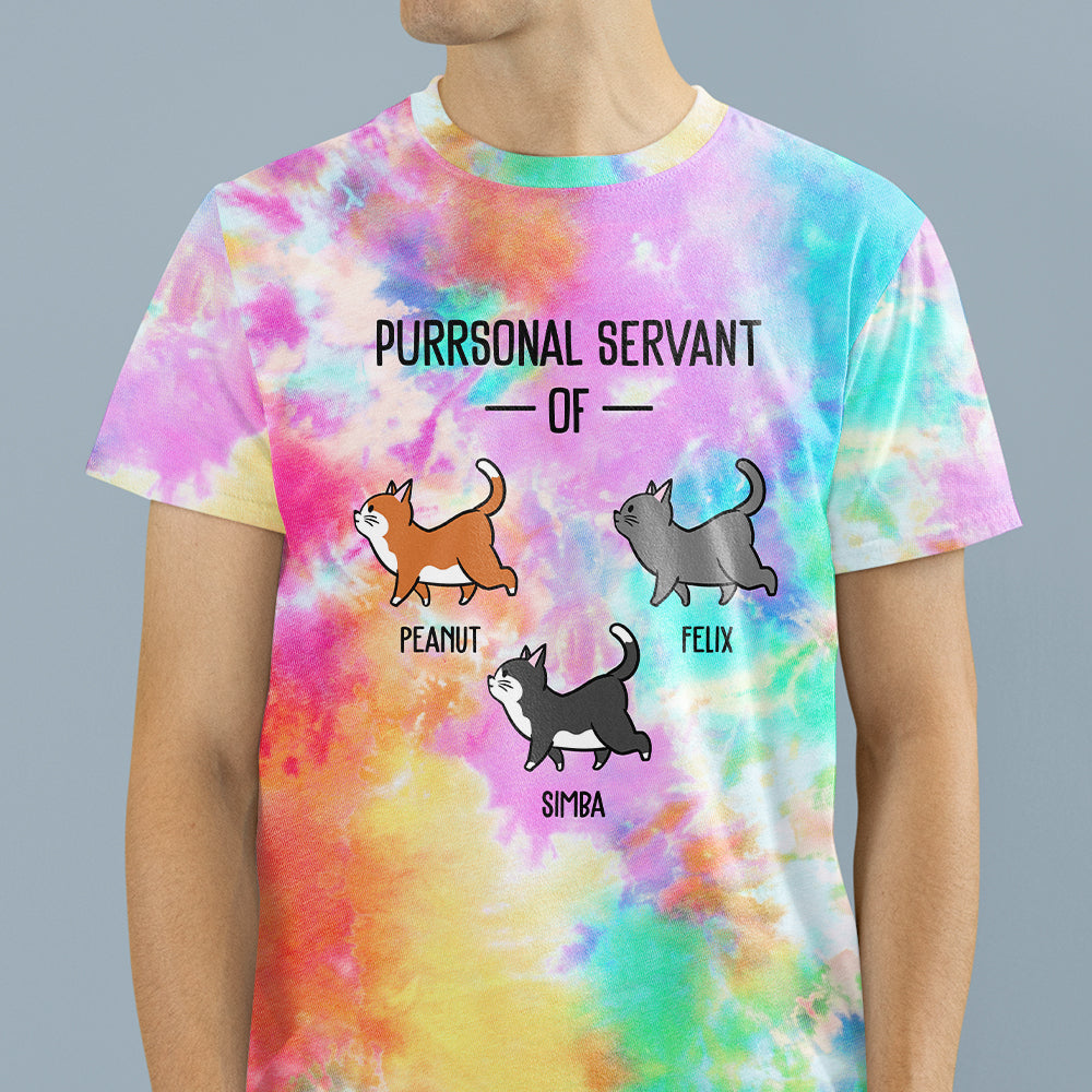 Purrsonal Servant - Unique Personalized All-over-print Comfort T-shirt