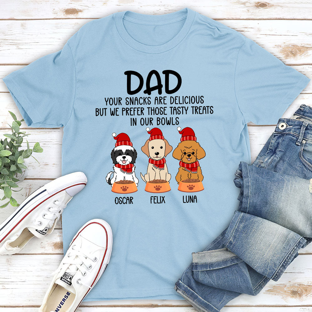Delicious Snacks-themed Personalized Unisex T-shirt - Ideal Gift for Pet Lovers