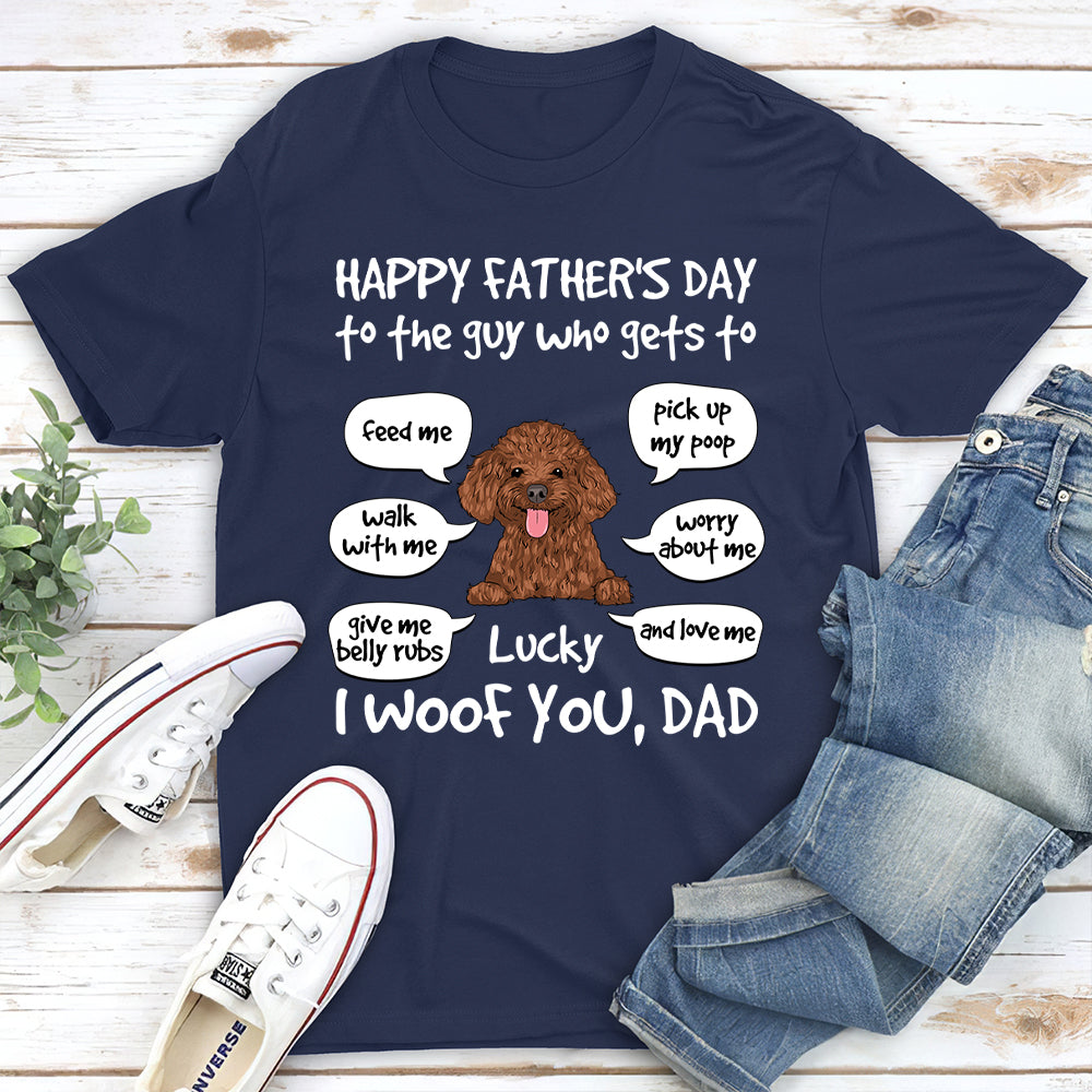 Personalized Unisex 'Dog Loves You' T-shirt - Ideal Gift for Pet Lovers