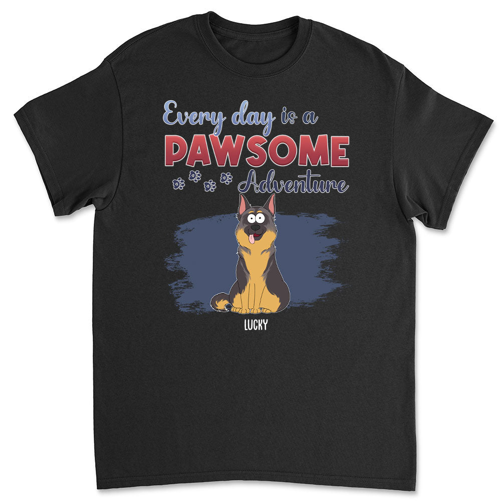 Customizable Every Day Adventure Dog Unisex T-shirt - Ideal Gift for Pet Lovers
