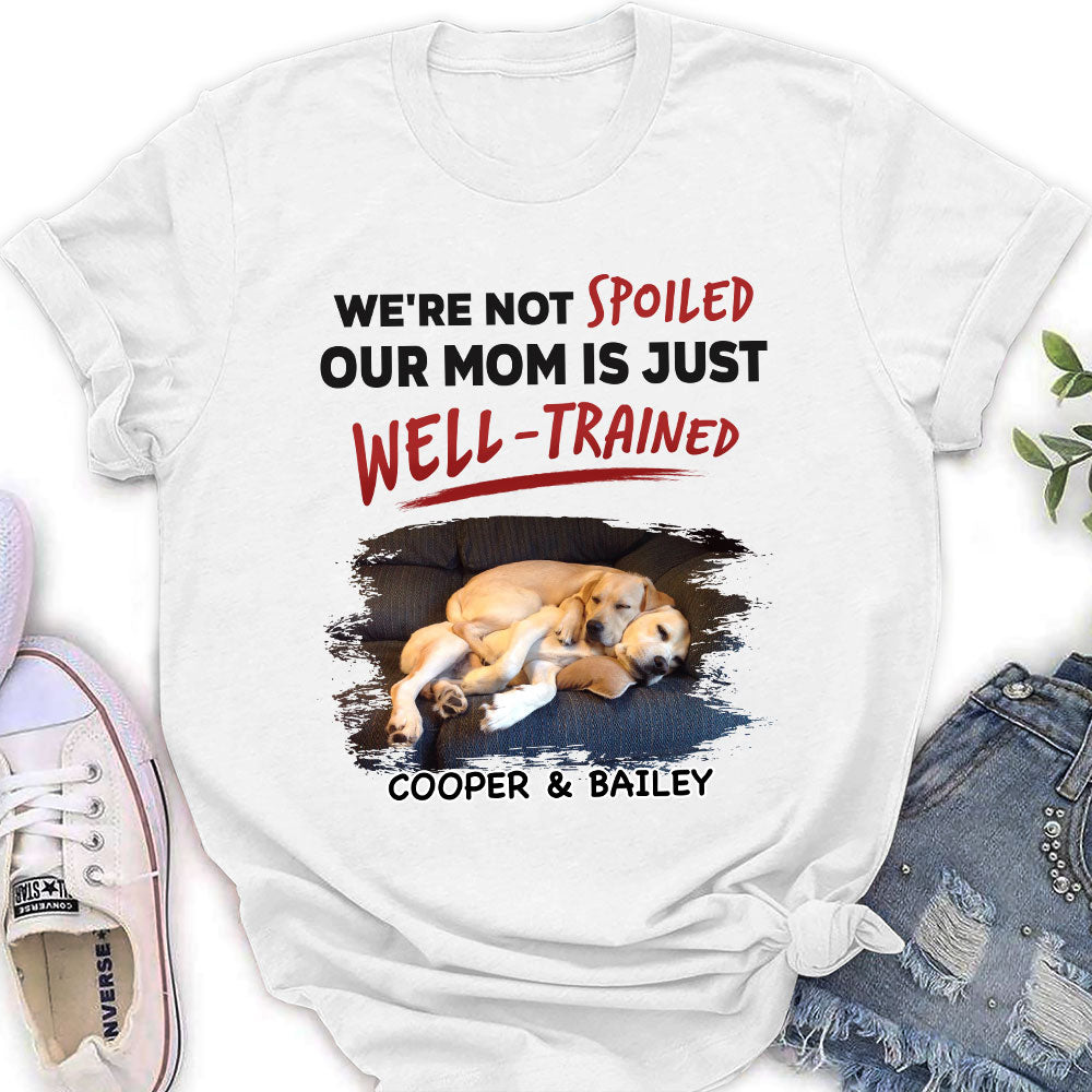 Customizable 'Our Dad Is Just Well Trained' Women's Pet Lover T-shirt