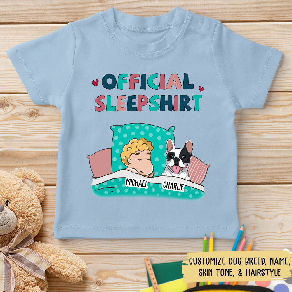 Personalized Dog Lover Youth Sleepshirt - Customizable T-shirt